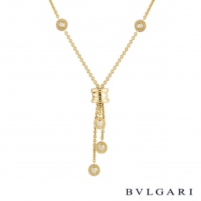Bvlgari Yellow Gold Diamond B.Zero1 Necklace